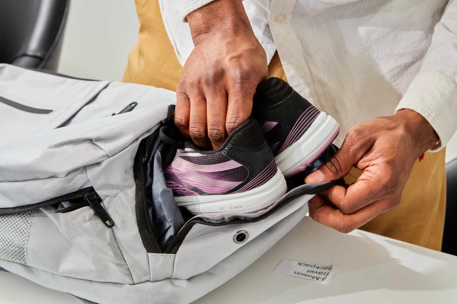 Footwear and Backpack for hiking